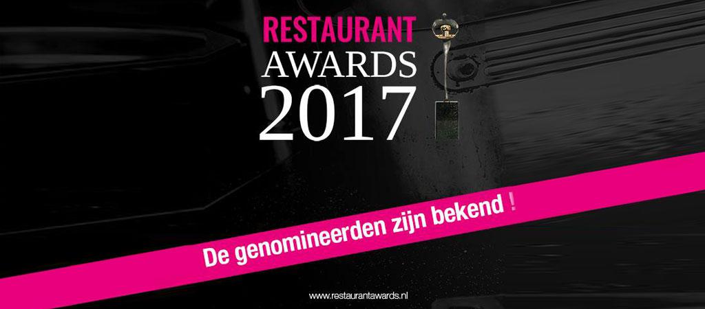 Genomineerden restaurant awards 2017 bekend!