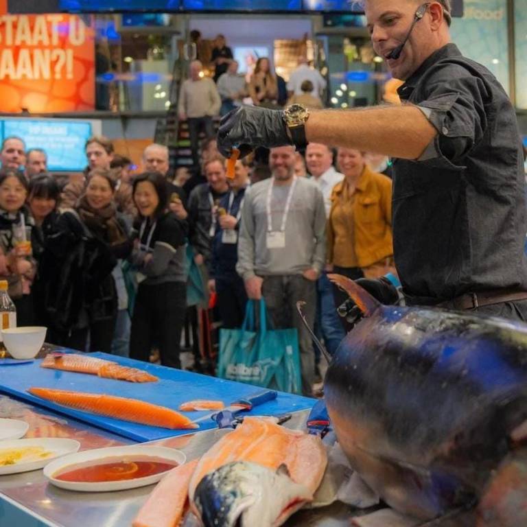 Spectaculaire visfileershow van Arie Kuijt