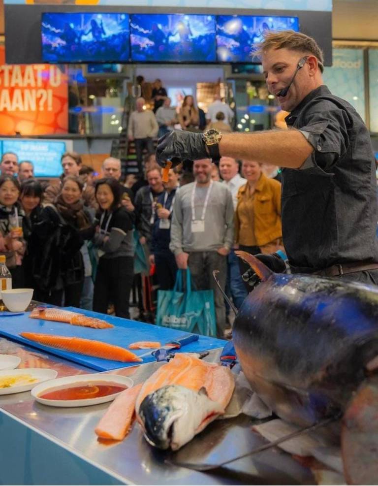 Spectaculaire visfileershow van Arie Kuijt